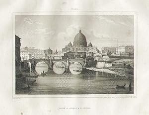 Roma: Ponte S. Angelo e S. Pietro.