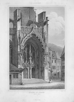 Das Münster St. Theobald in Thann im Elsass: Portal.