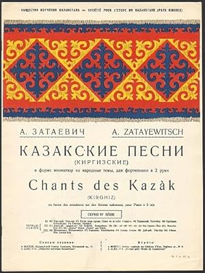 Chants des Kazàk (Kirghiz) en forme des miniatures sur des themes nationaux pour Piano.