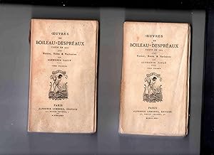Bild des Verkufers fr OEUVRES Texte de 1701 avec notice, notes et variantes par Alphonse Pauly . Tomes 1 et 2 zum Verkauf von Librairie CLERC