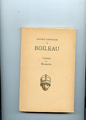 Bild des Verkufers fr LETTRES A BROSSETTE. Texte tabli et prsent par Charles H. Boudhors. zum Verkauf von Librairie CLERC