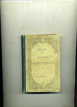 Bild des Verkufers fr OEUVRES POTIQUES. Prcdes d'une notice biographique et littraire et accompagnes de notes par J. Brunetire zum Verkauf von Librairie CLERC