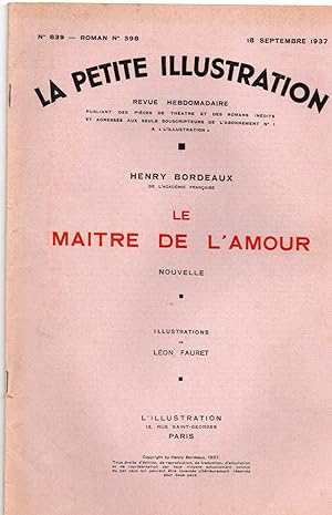 LE MAITRE DE L'AMOUR . Nouvelle. Illustrations de Léon Fauret