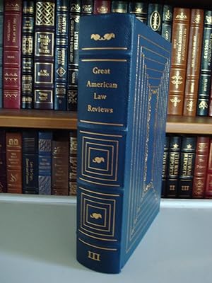 Great American Law Reviews III - LEATHER BOUND EDITION