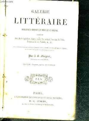 Bild des Verkufers fr GALERIE LITTERAIRE - MORCEAUX CHOISIS EN VERS ET EN PROSE zum Verkauf von Le-Livre