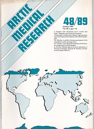 Image du vendeur pour ARCTIC MEDICAL RESEARCH. Vol. 48, No. 1, January 1989. mis en vente par Blue Mountain Books & Manuscripts, Ltd.