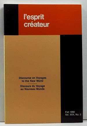 Image du vendeur pour l'Esprit Crateur, Vol. XXX, No. 3 (Fall 1990). Discourse on Voyages to the New World; Discours du Voyage au Nouveau Monde mis en vente par Cat's Cradle Books