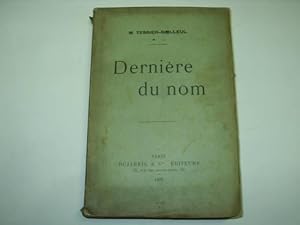 Seller image for DERNIERE DU NOM. for sale by Librera Hijazo