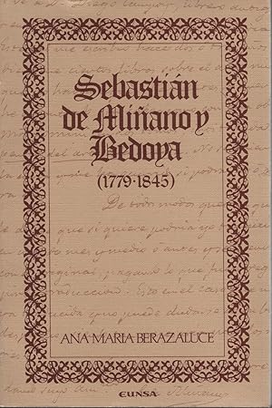 Imagen del vendedor de SEBASTIAN DE MIANO Y BEDOYA-1779-1845 nacido en Becerril de Campos-Palencia a la venta por Librera Hijazo