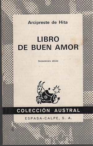 Imagen del vendedor de LIBRO DEL BUEN AMOR Coleccion Austral n 98 a la venta por Librera Hijazo
