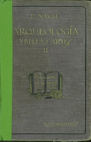 Bild des Verkufers fr TRATADO COMPENDIOSO DE ARQUEOLOGIA Y BELLAS ARTES. Tomo II,contiene Artes Suntuarias,Arqueologia literaria. Lomo restaurado zum Verkauf von Librera Hijazo