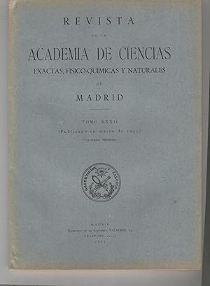 Imagen del vendedor de CONSTITUCION DE LA ACADEMIA EN 1935. ENSAYO DE UNA EXPOSICION ELEMENTAL DE LA TEORIA ELECTRONICA. a la venta por Librera Hijazo