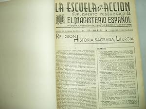 Imagen del vendedor de LA ESCUELA EN ACCION.suplemento pedagogico de el Magisterio Espaol.de 1951 al 1954 a la venta por Librera Hijazo