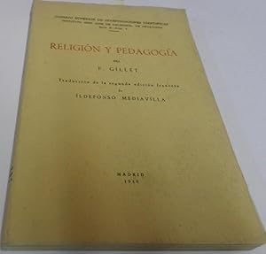 Imagen del vendedor de RELIGION Y PEDAGOGIA- traduccion Ildelfonso Mediavilla- a la venta por Librera Hijazo