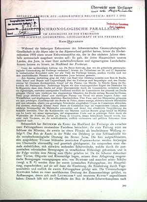 Bild des Verkufers fr Morphochronologische Parallelen im Anschluss an die Exkursion der Schweiz. Geomorphol. Gesellschaft in die Freiberge; zum Verkauf von books4less (Versandantiquariat Petra Gros GmbH & Co. KG)