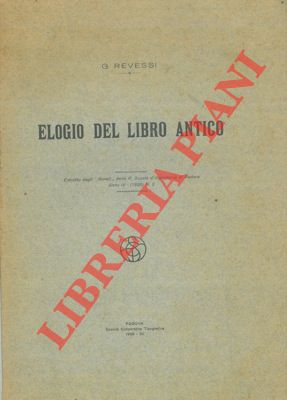 Elogio del libro antico.