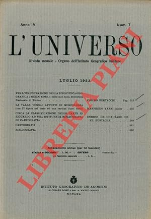 Imagen del vendedor de La Valle Vogna : appunti di morfologia. a la venta por Libreria Piani