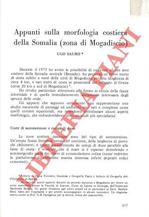 Appunti sulla morfologia costiera della Somalia (zona di Mogadiscio) .