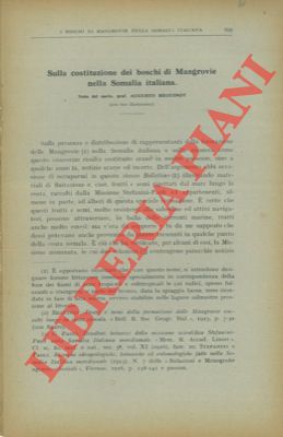 Sulla costituzione dei boschi di Mangrovie nella Somalia italiana.