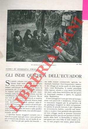 Gli Indii Quichua dell'Ecuador.