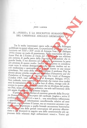 Il  fuoco  e la Descriptio Romandiole del cardinale Anglico Grimoardo.