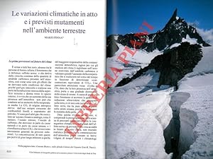 Le variazioni climatiche in atto e i previsti mutamenti nell'ambiente terrestre.