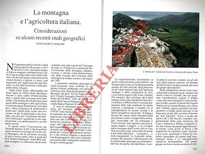 La montagna e l'agricoltura italiana. Considerazioni su alcuni recenti studi geografici.
