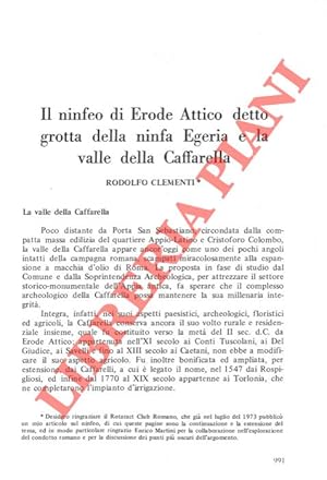 Il ninfeo di Erode Attico detto Grotta della Ninfa Egeria e la Valle della Caffarella.