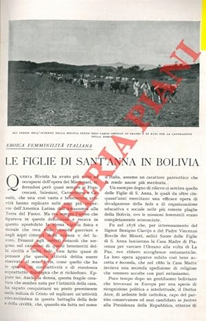 Eroica femminilità italiana. Le Figlie di Sant'Anna in Bolivia.