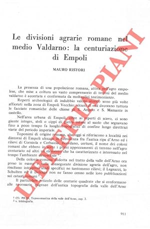 Le divisioni agrarie romane nel medio Valdarno: la centuriazione di Empoli.