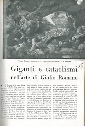 Seller image for Giganti e cataclismi nell'arte di Giulio Romano. for sale by Libreria Piani