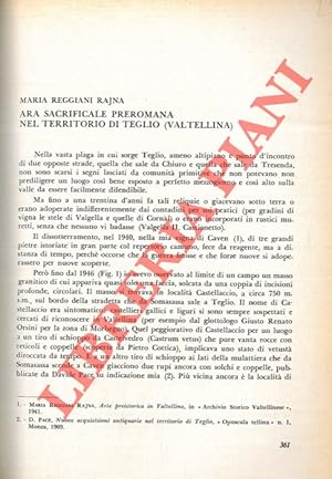 Ara sacrificale preromana nel territorio di Teglio (Valtellina) .