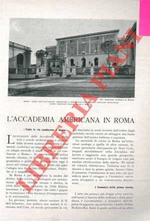 L'Accademia Americana in Roma.