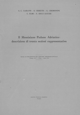 Il Messiniano Padano Adriatico : descrizione di trenta sezioni rappresentative.