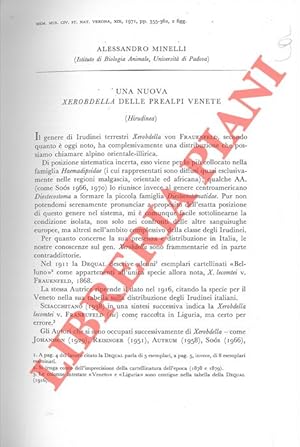 Una nuova Xerobdella delle Prealpi Venete (Hirudinea) .