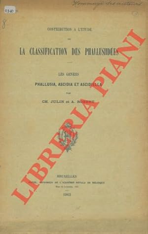 Contribution à l'étude de la classification des Phallusiidées. Les genres Phallusia, Ascidia et A...