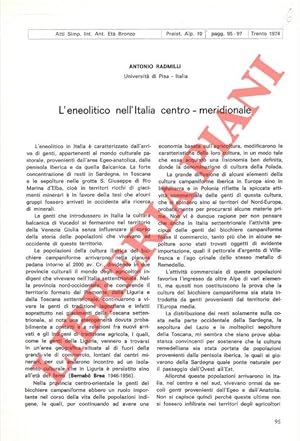 L'Eneolitico nell'Italia centromeridionale.