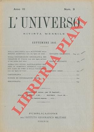 Sopra uno studio naturalistico inedito di Domenico Vandelli (1735-1816) sul Lago di Como e sulla ...