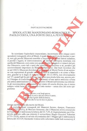 Spigolature manzoniano-romagnole: Paolo Costa, una fonte della Pentecoste? .