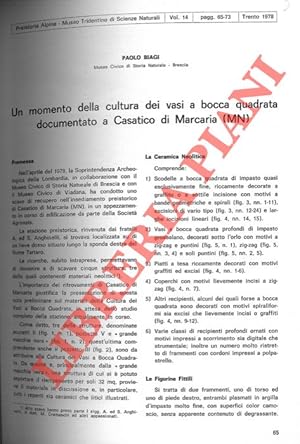 Un momento della cultura dei vasi a bocca quadrata documentato a Casatico di Marcaria (Mantova) .