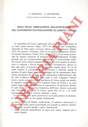 Nota sulle associazioni malacologiche del giacimento fluviolacustre di Loreto, Venosa.