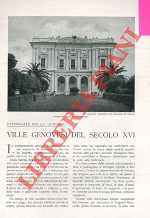 Imagen del vendedor de Passeggiate per la ?Superba? . Ville genovesi del secolo XVI. a la venta por Libreria Piani