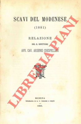 Scavi del modenese (1881). Relazione.