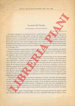 Imagen del vendedor de La nord del Cervino. a la venta por Libreria Piani