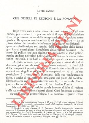 Che genere di regione è la Romagna.