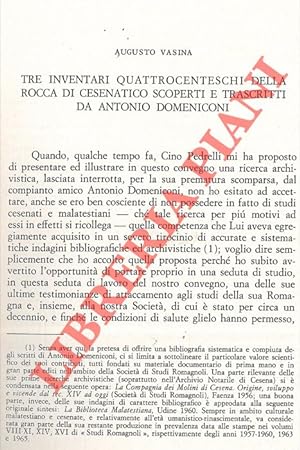 Tre inventari quattrocenteschi della rocca di Cesenatico scoperti e trascritti da Antonio Domenic...