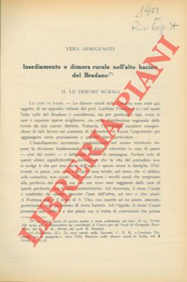 Insediamento e dimora rurale nell'alto bacino del Bradano. II. Le dimore rurali.