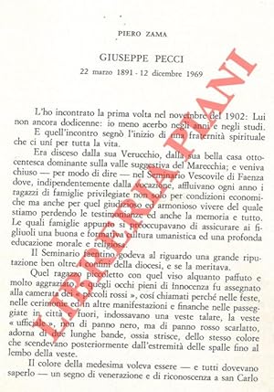 Bild des Verkufers fr Giuseppe Pecci. La bibliografia di Giuseppe Pecci. zum Verkauf von Libreria Piani