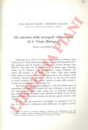Gli scheletri della necropoli villanoviana di S. Vitale (Bologna) .
