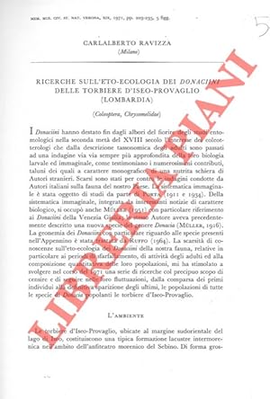 Ricerche sull'eto-ecologia dei Donaciini delle torbiere d'Iseo-Provaglio (Lombardia) (Coleoptera,...